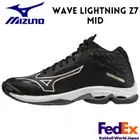 MIZUNO Volleyball Shoes WAVE LIGHTNING Z7 MID V1GA2250 01 Black x White FEDEX