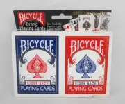 Bicycle Poker Playing Cards 2 Pack Sealed Rider Back Blue Red Playing Cards 808