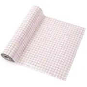 Clear Vinyl Transfer Paper Tape Roll-Red Alignment Grid Clear,Transfer6181