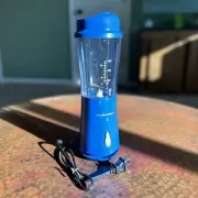Hamilton Beach Personal Blender W/Travel Lid 14 oz Blending Jar Dark Blue 51132