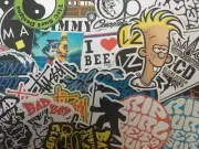Surf Sticker Lot Jimmy’z, Bad Boy Club, Santa Cruz, Von Zippier 30 Stickers