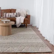 Brand Ventures Himalaya Sawtooth Ash Wool Rug