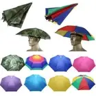 Sun Umbrella Hat Outdoor Folding Fishing Head Headwear Cap Camping Beach Pool'