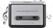 Portable Cassette to MP3 Converter with Headphones Transfer USB Cassette Tape to PC MP3 CD Switcher Converter Capture Audio Music Player