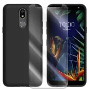 Tempered Glass Screen Protector TPU Case f LG K40 LM-X420MM Metro by T-Mobile