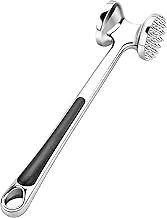 Oimzzr Meat Tenderizer Kitchen Mallet Hammer Tool M l Pounder for Tenderizing Chicken Steak Beef Poultry, Silver
