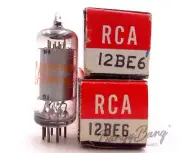 2 RCA 12BE6/HK90 Heptode Pentagrid Frequency Changer Superhet Audio Vacuum Tube