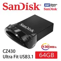 在飛比找PChome24h購物優惠-SanDisk晟碟 Ultra Fit USB 3.1 64