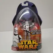 STAR WARS Clone Trooper Quick Draw 2005 Revenge of the Sith ROTS Figure Hasbro