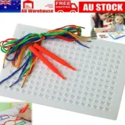 DIY Children String Braided Drawing Board String Art Kit for Kids Colored Ropes