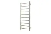 Radiant STR430 Square Bar Heated Towel Rail - 430 x 1100mm- Mirror Polished - Stainless Steel - Bottom Right/Top Left Wiring