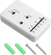 RV Thermostat Heat/Cool Analog Trailer RV Camper 3106995.032 12V DC For Heat Cool Camper White Shell Safe Durable with Heat/Cool Digital,