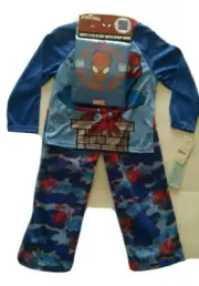 Marvel Spider-Man Boys' 2-piece Pajama Set with Sleep Sack Size XS XSmall NWT