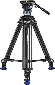 [Benro] A673TM Dual Stage Aluminium Video Tripod & S8PRO Head - 75mm Bowl, 3 Leg Sections, Twist Lever-Lock