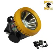 3500lx Miner Head Cordless Torch Lamp 1w Light Led Helmet Safety Power Camping