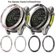 For Garmin Tactix 8 47mm / 51mm AMOLED / SOLAR Bezel Ring Cover Frame Metal Case