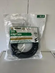 39.5 FT Or 12 MT, QVS HDMI Male to HDMI Male Cable W/ 3D Blu-Ray 1080P Support