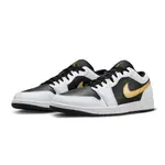 AIR JORDAN 1 LOW REVERSE PANDA GETS A TOUCH OF GOLD 金勾反轉熊貓 休閒鞋 553558-172