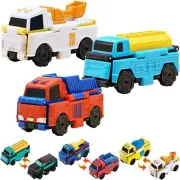 3Pcs Transformable Cars 2024 New Transformable Design Toy Cars Transformable