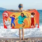 Danny Go Beach Towel Cotton Microfiber Blend Quick Dry Pool Towel 31x63in