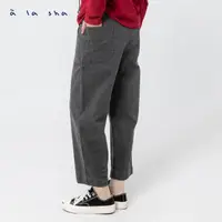 在飛比找momo購物網優惠-【a la sha】率性工裝褲