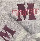 Custom Embroidered Bath Sheet Towel and Washcloth