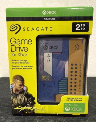 NEW - Seagate XBOX Game Drive 2TB Portable HDD-CyberPunk 2077 Special Edition