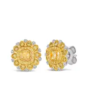 Le Vian Sunny Yellow Diamonds 14K Two-Tone 0.78 ct. tw. Diamond Earrings