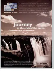 2000 Citibank AAdvantage Rewards Credit Card Vintage Print Ad Waterfall Photo