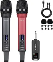 Micrã³fonos Inalã¡mbricos Recargables Duales, Inalã¡mbricos De Mano Profesionale