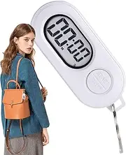 Stop Timer Keychain, Sports Countdown, LCD Digital Clock, Portable Lightweight Gadget, Mini Display Tool for Classroom, Playground, Training, Education, 2.54 x 1.06 x 0.5 inches