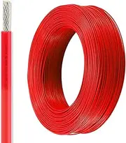 16ft-131ft UL1332 Teflon High-Temperature Wire, 28AWG-14AWG, Tinned Copper, 200°C 300V, FEP Insulated Electrical Wire for LED, Electronics, Appliances, Machinery(65ft,24AWG)