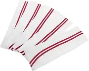 [LIFKOME] Classic Design 5pcs Chef Hat White Fabric Boat Cap Elastic for Restaurant Catering Services