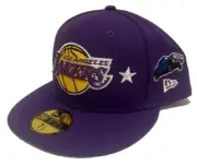 New Era Los Angeles Lakers City Transit Purple Men’s Fitted Hat size 7 1/2