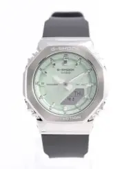 Casio G-Shock Light Green Dial World Time Alarm Quartz GM-S2110-3A Ladies Watch