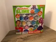 Nickelodeon Slime Blendz - 12 cans + Foam & Clear Beads + Sequins - CraZArt -NEW