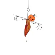 HALLOWEEN Stained Glass Window Hangings Scarecrow Suncatcher Window Decor