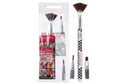 Multi-Brush Nail Art Set by Bourjois for Women - 3 Pc Fan Brush, Shader Brush, Liner Brush