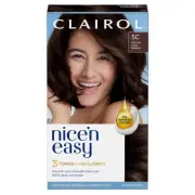 Clairol Nice'n Easy Permanent Hair Color, 5C Medium Cool Brown, Pack of 1