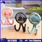 Mini Octopus Fan USB Charging Baby Car Seat Fan 500mAh for Baby Stroller Student