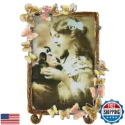 Goutangen 4x6 Vintage Picture Frame Decor Ornate Antique Photo Frames with Gl