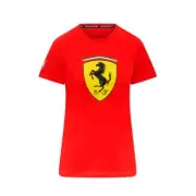 Ferrari Womens Big Shield Tee - Red