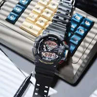 在飛比找PChome24h購物優惠-CASIO 卡西歐 G-SHOCK 復古色彩雙顯手錶(GA-