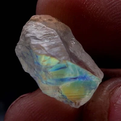 13.10Ct Excellent Madagascar Rainbow African Moonstone Rough Crystal Loose Gems