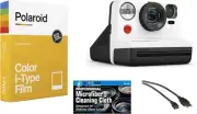 Polaroid Now I-Type Instant Film Camera (Black and White) + Polaroid Color Film