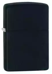 Zippo 218, Classic Black Matte Finish Lighter, Full Size