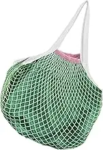 Grocery Mesh Bags,Reusable Cotton Shopping Bags Mesh Tote - Long Handle Large Capacity Shoulder Tote Stretchable Produce Organizer for Vegetable Girls Women