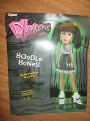 Womens BOODLE BONES DEAD POODLE SOCIETY Halloween Costume L lg by Disguise NEW