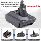 Adapter For Makita 18V Battery Convert To for Dyson V6 V7 V8 Vacuum Cleaner HOT