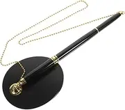 UTHCLO Security Pen for Check Writing Desk Fixed Pen Stand Business Signature Stainless Steel Abs Construction